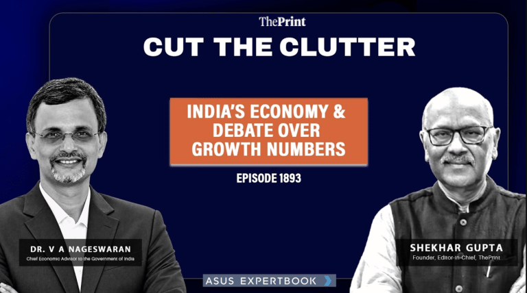 India’s GDP data, new methodology & the arguments: CEA V Anantha Nageswaran on CutTheClutter